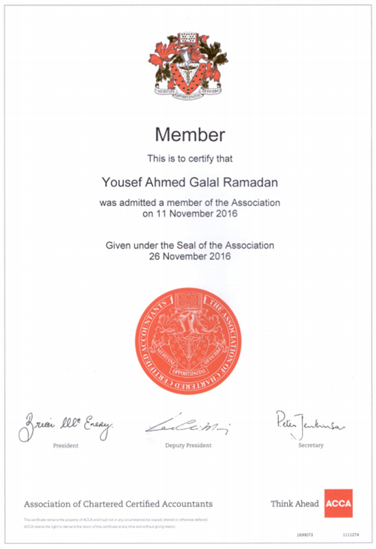 ACCA Certificate